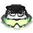Shield Goggle Lens Adjustable Glasses Eyewear Green With Light - 4