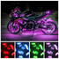 Remote Control 10x Color LED RGB Atmosphere Lamp Strips Motorcycle Light - 3