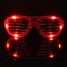 Glasses Flashing Slotted Blinking Costume Party Goggles Glow LED Light Shutter Shades - 10