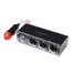 12V Car One USB Three Power Splitter Car Point Cigarette Lighter With - 1