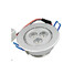 3w Warm White Light 280lm Ceiling Lamp Silver White Ac 85-265v 3-led - 4