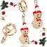 Ring Christmas Car Keychain Gift Ornaments Metal Pendant - 3