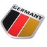 Truck Auto Shield Aluminum Emblem Badge Car Germany Flag Decals Sticker - 4
