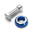 M5 Universal Motor Bike Body Wind Screenn 5mm Blue Kit Screw Bolt - 3