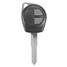 Suzuki 2 Button Remote Key Agila Vauxhall Car Fob Case Shell Uncut Blade - 2