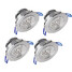 4 Pcs Warm White Cool White Led Downlights Natural White - 1