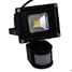 Light Shell Flood Black Aluminum 10w Led Motion Sensor - 1