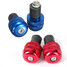 Handlebar End Weight Balance Plug 22mm Red Blue Motorcycle Round - 1