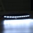 White Fog Light LED Daytime Running Turn Signal Light Pair Yellow DRL Audi Q7 - 2