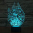 Bulb 3d Color Changing Led Night Light Lamp Shape Wars - 4