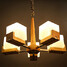 Design Contemporary Modern Chandelier New Wooden Bedroom Ceiling Light Decorative - 2