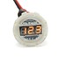 12V-24V Motorcycle Panel Voltmeter Waterproof Digital LED Volt Clear Car Meter Gauge - 3