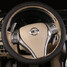 Car Steel Ring Wheel Cover Black Brown Flat Breathable 38CM Universal - 2