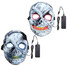 Halloween Fancy Mask Scary LED Costume Adult Skeleton Skull Accessory - 2