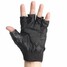Cycling Sport Unisex Half Finger Black Driving PU Gloves - 7