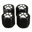 Footprint Caps Black Covers Stem Aluminum Alloy Wheel Tire Valve 4pcs Pattern Car - 2