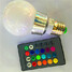 Bulb Ac 85-265v Colorful Rgb Remote Control E26/e27 5w - 3