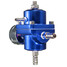 Fuel Pressure Regulator Pressure Gauge Adjustable Blue PSI - 3