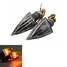 Pair 12V Amber Motorcycle Turn Signal Indicator Lights Lamp - 8