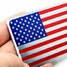 Universal Car Badge USA Flag Sticker Decal Metal Truck Auto Emblem American Decor - 10