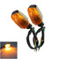 Turn Signals 2pcs Motorcycle Turning Lights Plastic Indicators - 1