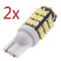 6000K 2 X T10 3W SMD LED Car White Light Bulbs 12V - 1