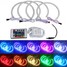 BMW E36 M3 E38 E39 E46 RGB 4pcs LED Angel Eyes Halo Ring - 1