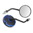 Rear View Mirror Chopper Rotatable Side Round Motorcycle Bike Scooter - 8