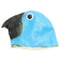 Blue Creepy Animal Halloween Costume Latex Mask Theater Prop Party Cosplay Deluxe Bird - 5