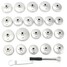 23pcs Aluminum Oil Filter Wrench Silver Remover Tool Cup Kit Socket AU Type Removal - 5