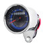 Speedometer Gauge LED Backlight KMH Universal Motorcycle Odometer 12V Dual - 2