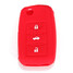 VW SEAT SKODA Remote Flip Key Fob Case 3 Buttons Soft Silicone - 6