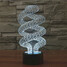 100 Touch Dimming 3d Colorful Decoration Atmosphere Lamp Christmas Light Novelty Lighting Led Night Light Spiral - 1