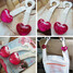 Car Headrest Bag Hook Organizer Holder Drink Holder Pink A pair - 5