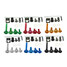 150pcs Motorcycle Sportbike Fairing Bolt Kit Body Fasteners Clip Screws Set - 8