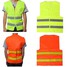 Safety Visibility Reflective Stripes Waistcoat Reflective Vest Jacket - 1