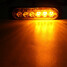 Flashing Car Strobe Light Emergency Lamp Lighting Warning Amber White 18W LED - 4