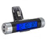 LCD Clip-on digital Automotive Clock Backlight Thermometer - 2