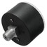 Black Round Compressor Gauge Air Pressure Plastic Shell PSI Bar - 6