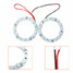 Chip Halo Ring LEDs Pair White Car Angel Eyes 60mm Headlight Lights SMD - 3