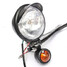 Set With Motorcycle Two Spotlightt Turn Signals Harley Custom Bar - 7