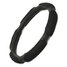 Fabric Black Car Steel Ring Wheel Cover Sandwich Anti-slip Type Sport 38CM - 5