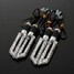 Universal 4pcs Chrome Motorcycle Turn Signal Indicators Light Lamp - 5