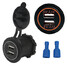 Car Motorcycle 5V 4.2A Dual USB Charger Socket 12V 24V Outlet - 8