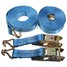 Tie Down 35mm Hooks Heavy Duty 2 X Ratchet Strap 6m - 1