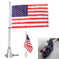 Mount For Harley USA American Luggage Rack Universal Motorcycle Flag Pole - 1
