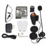 Motor Bike Waterproof BT-S2 1000m Intercom With Bluetooth Function Motorcycle Helmet Headset - 2