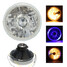 Halogen LED Halo Blue Bulb Angel Eyes Headlight 7inch H4 Driving Light - 1