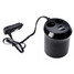 Cup Holder Adapter Car Cigarette Lighter Dual USB Charger Socket - 1