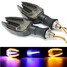 Running Brake Light Turn Signal Amber Indicator 12V Purple Dual Color LED Motorcycle - 1